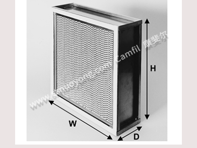 350 o C 耐高溫型有隔板高效過(guò)濾器（帶加強(qiáng)筋）